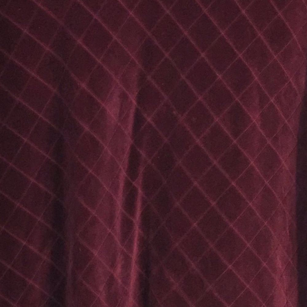 Vtg Quilted Studded Plush Velour Top - Picture 6 of 12